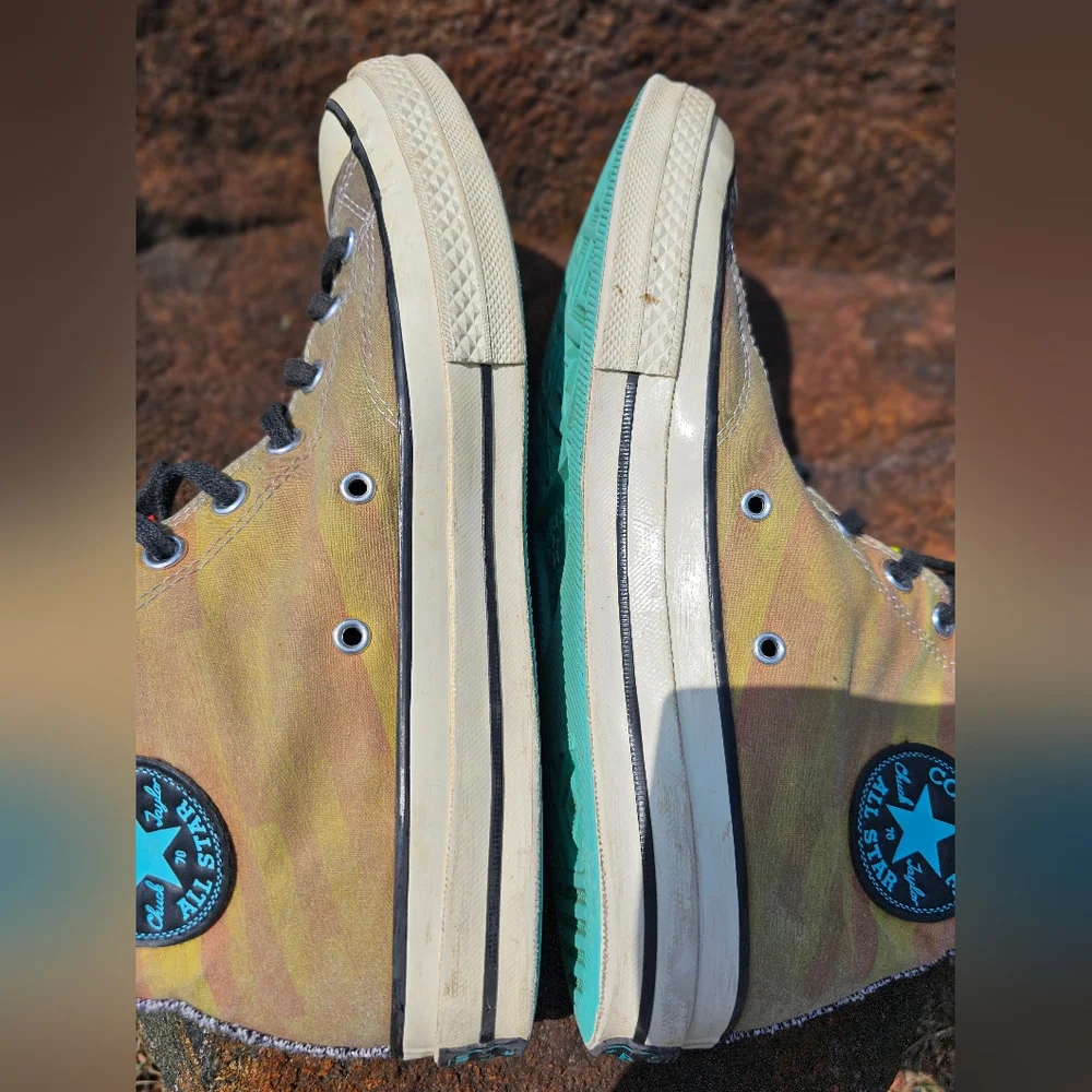 EUC NBA Jam X Converse High-Tops with Bold Graphic and Black Laces 9.5 M/ 11.5 W